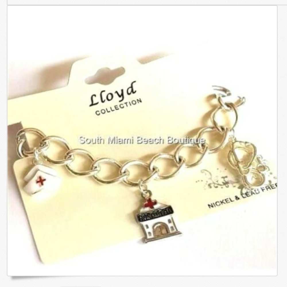 Nursing Charm Bracelet Nurse RN LPN Stethoscope